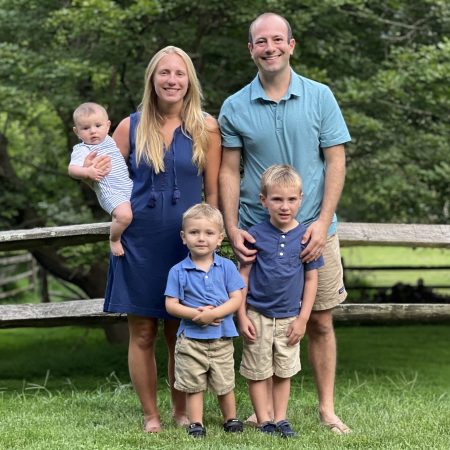 Dr. Silver and his family at Great Valley Orthodontics in Malvern, PA